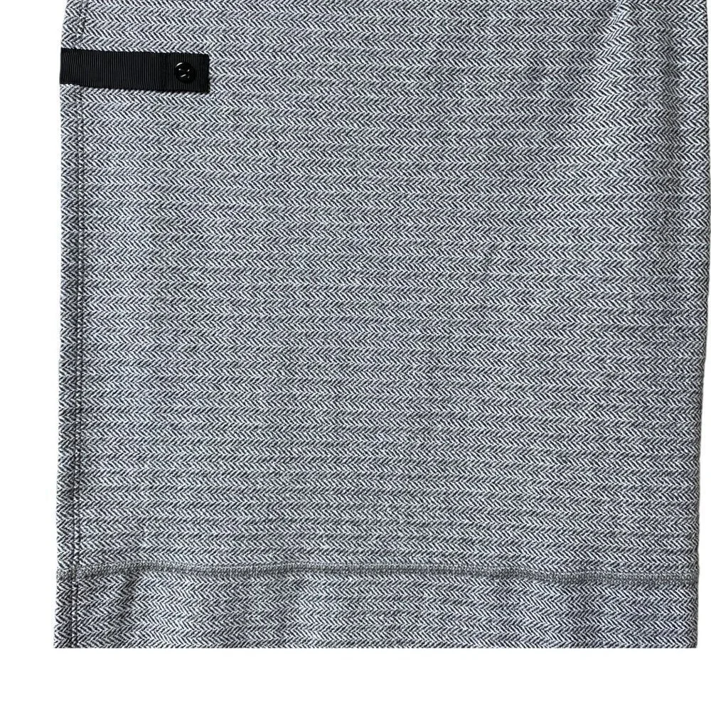 LULULEMON Vinyasa Scarf Gray Herringbone Knit Snap Close 26